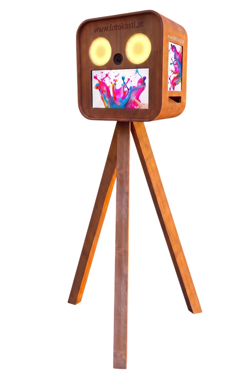 Fotokastl – die handgemachte Premium-Photobox auf Holzstativ